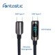 Data Cable with Digital Display Typ-C > Typ-C 1.2m Zinc Alloy Housing + Braided Cable, 60W, max.3A Data Cable with Digital Display Typ-C > Typ-C 1.2m Zinc Alloy Housing + Braided Cable, 60W, max.3A