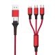 6in1 Charging Cable USB-A/Type-C/8-Pin/Micro USB Al Housing, Nylon braid, Multi-Charge 2.4A, 1.2m 6in1 Charging Cable USB-A/Type-C/8-Pin/Micro USB Al Housing, Nylon braid, Multi-Charge 2.4A, 1.2m