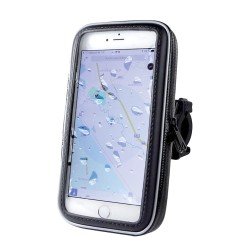 Fahrradhalterung + Tasche Biky schwarz 160x80x18mm (5.5 Zoll)