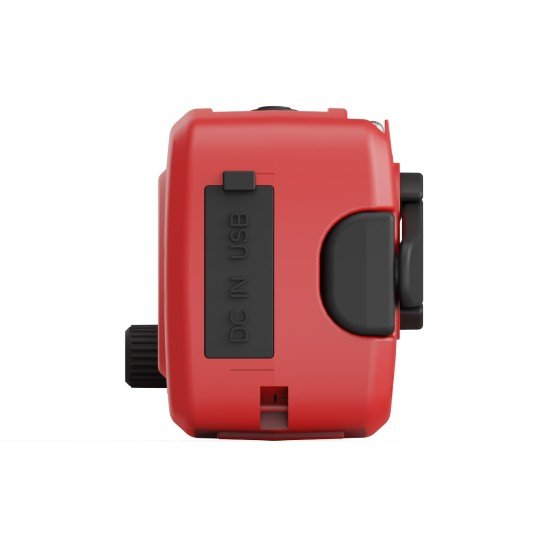 Fontastic Solar, Dynamo AM/FM Kurbelradio, rot/sw Notfall SOS-Alarm, Outdoor Notstromquelle, T-Lampe
