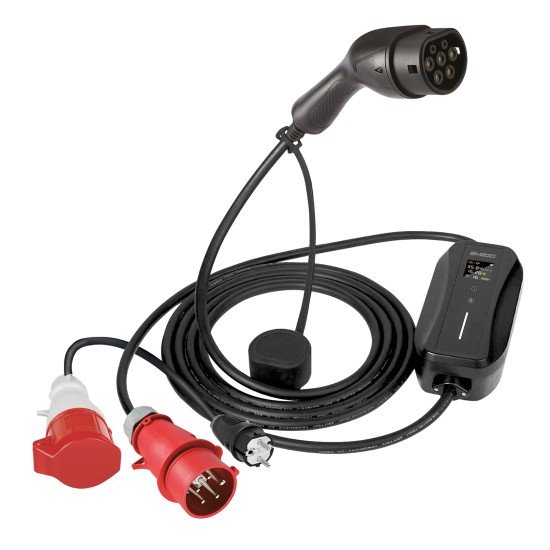 AC Portable Charger TAKE, DUO-PLUG 11kW , CEE Rot+Schuko-6m Typ 2 Kabel, Strom:6/8/10/13/16A
