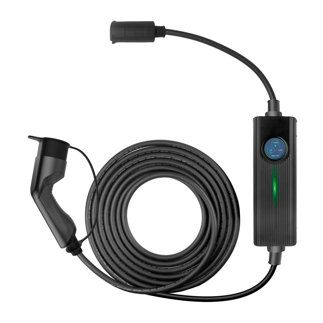 AC portable EV Charger Type 2 16kW programmable with 4 adapter