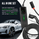 AC portable EV Charger Type 2 16kW programmable 3.6kW + 3 adapter cables, wall holder, case