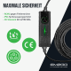 AC portable EV Charger Type 2 16kW programmable 3.6kW + 3 adapter cables, wall holder, case