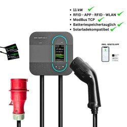 AC Wallbox Home 11kW 6.5m Typ 2 Kabel WiFi +APP + RFID +WLAN + ModBus TCP