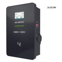 AC Wallbox Duo Power 2x 22kW Typ 2 Steckdose LAN/WLAN/4G/RFID/OCPP/ModBus/MID +FI/LS +Backend
