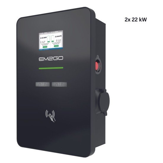 AC Wallbox Duo Power 2x 22kW Typ 2 Steckdose LAN/WLAN/4G/RFID/OCPP/ModBus/MID +FI/LS +Backend AC Wallbox Duo Power 2x 22kW Typ 2 Steckdose LAN/WLAN/4G/RFID/OCPP/ModBus/MID +FI/LS +Backend