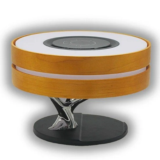 Fontastic Exclusive Multi-Funktions Lampe Icona TWS Lautsprecher, 2x5W, Induktive Ladestation, Uhr