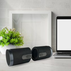 Fontastic Exclusive 2in1 TWS Lautsprecher Pisa, sw 360° Raumklang, Split-Design, 20Watt, IPX6 Fontastic Exclusive 2in1 TWS Lautsprecher Pisa, sw 360° Raumklang, Split-Design, 20Watt, IPX6