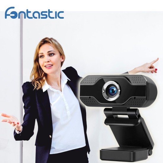 WEB Cam 1080P Full HD with Microphone USB Plug & Play, Lens cover, black WEB Cam 1080P Full HD with Microphone USB Plug & Play, Lens cover, black