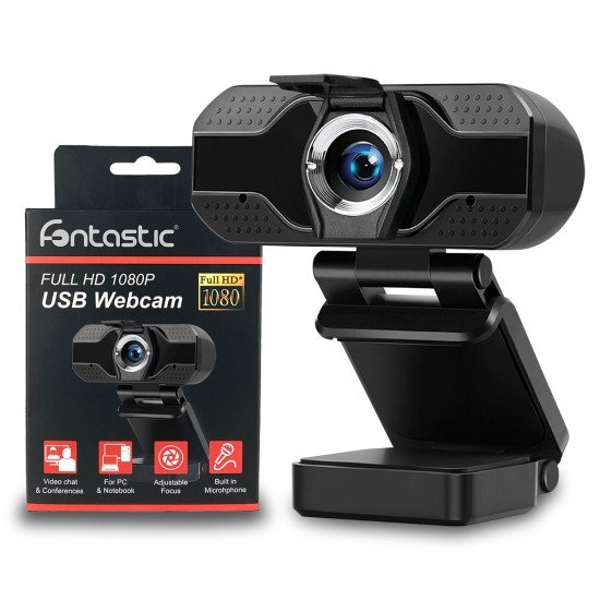 WEB Cam 1080P Full HD with Microphone USB Plug & Play, Lens cover, black WEB Cam 1080P Full HD with Microphone USB Plug & Play, Lens cover, black