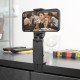 Fontastic Faltbare Allzweck Handyhalterung „Hola“ 360 Grad Drehbare Klemmhalterung, kompakt, sw