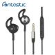In Ear Headset L180 with Extra Long Cable, black Cable Length 1,8M, 3,5MM, Answer Key, Microphone