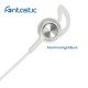 Essential In Ear St. Headset V4 white / silver Call Answer Button, Mic, Volume Controller
