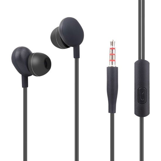 Essential In Ear Stereo Headset Beans Microfon, Answer Key, Soft Black