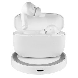 TWS In-Ear Headset Jive with Charging Case white Wireless charging via the included charging pad
