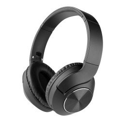 Wireless Headphone Tela, with Microphone black Line-In Function, Volume control, Foldable