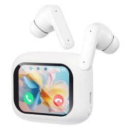 Fontastic TWS In-Ear Kopfhörer + Smart Case, ws 2.01" LCD Display, ANC, EQ, Auto Pairing, "Dispa"