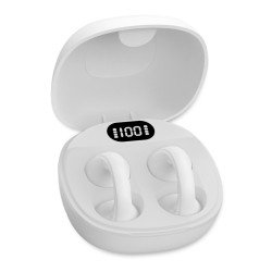 Fontastic OWS Kabellose Open Ear Kopfhörer weiß Tragekomfort, Touch-Steuerung, Ladeetui, "Active"