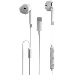 In Ear Lightning Headset AP01 MFi-Certified, white Microphone, 1,2M Cable, Ergonomic Design