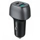 Car charger USB-A Fast Charge 3.0 + Type-C PD 36W Dual Port, DC 12-24V, black