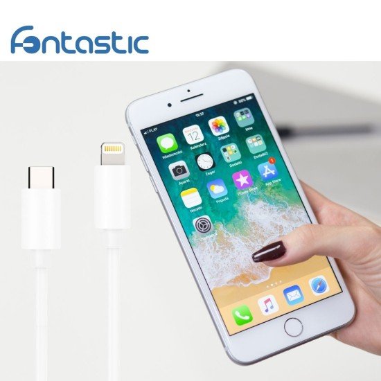 Essential Data Cable USB-A > Lightning 1m white Essential Data Cable USB-A > Lightning 1m white