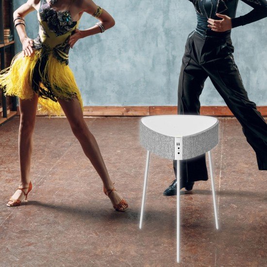 Drahtloser Lautsprecher Mesu Tisch Design TWS ws Raumfüllender Klang, Tischplatte induktives Laden Drahtloser Lautsprecher Mesu Tisch Design TWS ws Raumfüllender Klang, Tischplatte induktives Laden