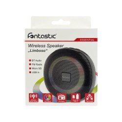 TWS Loudspeaker Limboso Black LED Light Show, FM Radio, USB Port, Card Slo