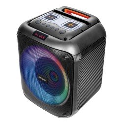 Wireless party speaker 60W, microphone & LED light Karaoke, TWS, FM radio, USB & card reader