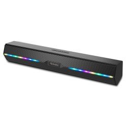 Soundbar Juna mit eindrucksvoller Klangwiedergabe 2 x 5W, TWS, FM, AUX In, RGB LED, Kartenleser, sw