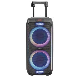 Fontastic Wireless Party Speaker Zeal 600W Karaoke Microphone & LED Lightshow, TWS, EQ, Card Reader