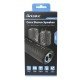 Fontastic 2-in-1 TWS Lautsprecher "Cora" 20Watt 360° Raumklang, Split-Design, LED, AUX, IPX5, grau