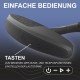Wireless Neckband Speaker, 3D Stereo Sound, black Ergonomic Design, MicroSD Card Slot, Handsfree