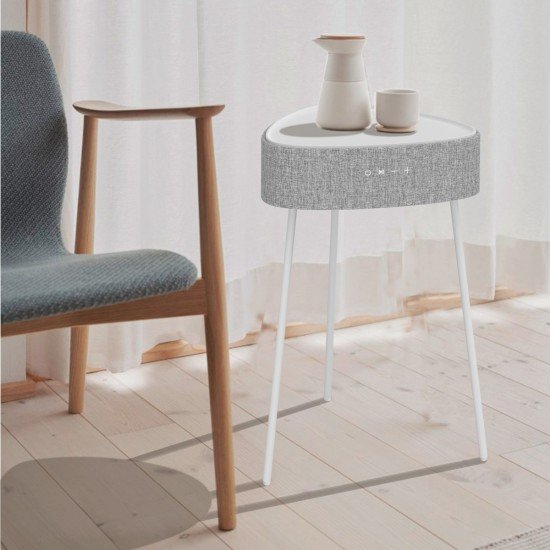 Drahtloser Lautsprecher Mesu Tisch Design TWS ws Raumfüllender Klang, Tischplatte induktives Laden Drahtloser Lautsprecher Mesu Tisch Design TWS ws Raumfüllender Klang, Tischplatte induktives Laden