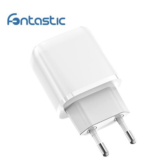 AC Charger Ovin, USB-A FC3 + Type-C PD20W white Power Delivery, Fast Charge 3 TÜV / GS certificate