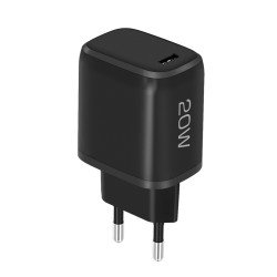 AC Charger Nivo USB Type-C PD 20W black Power Delivery, TÜV / GS certificate