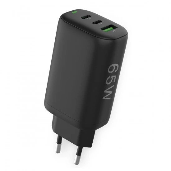 AC Charger GaNto Type-C PD USB-A FC3 GaN 65W Power Delivery,