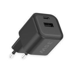 Netzteil MINI GaNto 35W Type-C PD + USB-A FC sw Intelligente Ladesteuerung PPS TÜV / GS-Zertifikat
