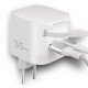 Fontastic 35W GaN Charger with retractable cable Type-C + A Ports, Cable Type-C PD FC “Zap" white Fontastic 35W GaN Charger with retractable cable Type-C + A Ports, Cable Type-C PD FC “Zap" white