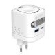 Fontastic 35W GaN Netzteil mit einziehbarem Kabel iWatch Kabelloses Laden C+A Ports PD FC “QiZap" ws