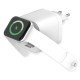 Fontastic 35W GaN Netzteil mit einziehbarem Kabel iWatch Kabelloses Laden C+A Ports PD FC “QiZap" ws