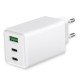 Fontastic Netzteil GAN 65W, 2 x Typ-C + USB-A ws Power Delivery, Fast Charge, Ladesteuerung, “Zono”