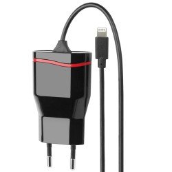 Essential AC Charger Lightning 1A black 