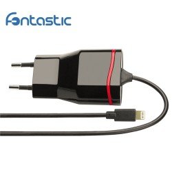 Essential AC Charger Lightning 1A black 