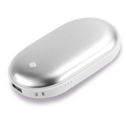 Essential Hand Warmer Power Bank 5200mAh "Cald" USB max.1.5A, Warmer gradually adjustable, white