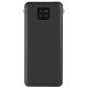 Power Bank Kari 10.000mAh integriertes Ladekabel 4in1, Micro-USB/8-Pin/Typ-C + USB-A, schwarz