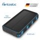 Solar Power Bank Xora20Q with wireless charging 20000mAh, FC, LED Light, 2 x USB-A, 1 x Type-C, bl Solar Power Bank Xora20Q with wireless charging 20000mAh, FC, LED Light, 2 x USB-A, 1 x Type-C, bl