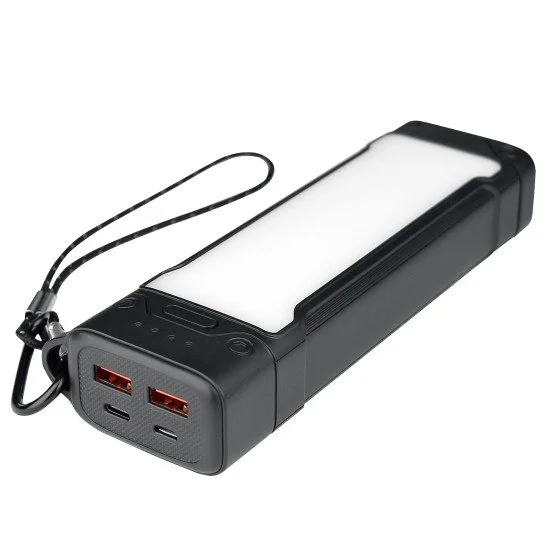 Power Bank mit LED Licht Atria20 20000mAh schwarz 3 Helligkeitsstufen,