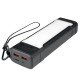 USB LED Power Bank Atria20 20000mAh schwarz 3 Helligkeitsstufen, SOS-Signallicht, USB-A, Typ-C USB LED Power Bank Atria20 20000mAh schwarz 3 Helligkeitsstufen, SOS-Signallicht, USB-A, Typ-C