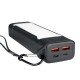 USB LED Power Bank Atria20 20000mAh schwarz 3 Helligkeitsstufen, SOS-Signallicht, USB-A, Typ-C USB LED Power Bank Atria20 20000mAh schwarz 3 Helligkeitsstufen, SOS-Signallicht, USB-A, Typ-C